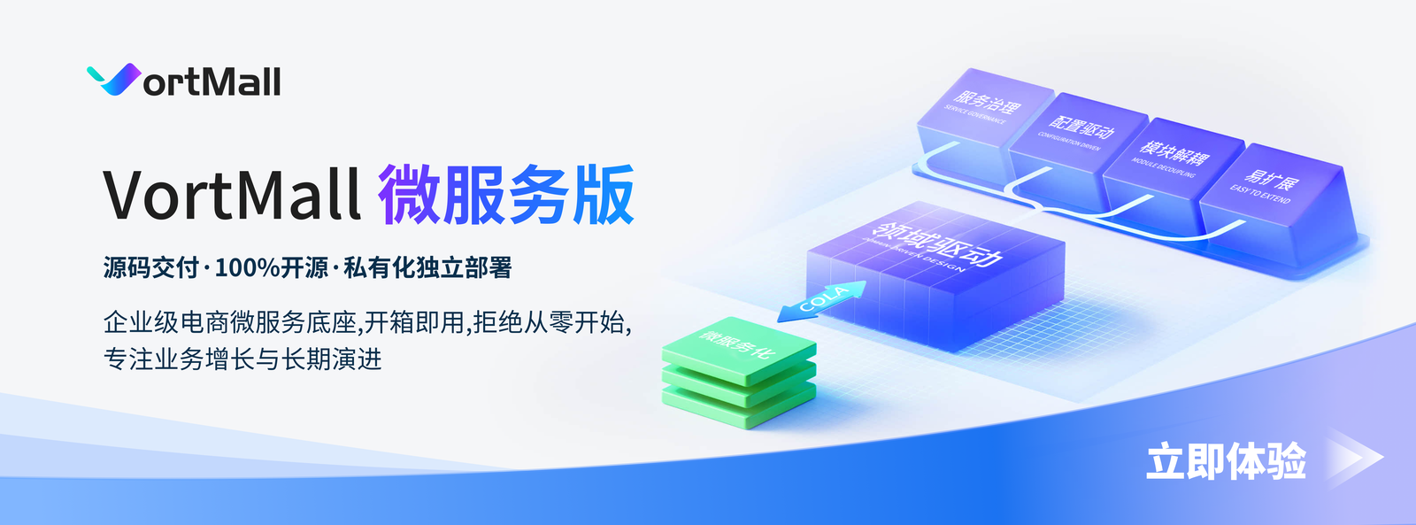 王炸登场！VortMall 微服务版商城系统正式发布，企业级电商微服务底座，开箱即用！