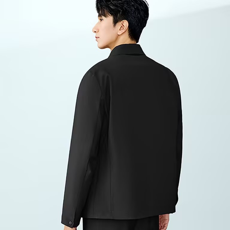 HLA Heilan Home Jacket Men's Light Business Collar Executive Jacket Lapel Crisp Jacket Men's 25 Autumn