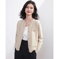 集团旗下瑟俪小香风外套女2023年新款短款小个子长袖开衫上衣