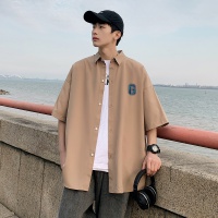 夏季薄款2023新款男士衬衣日常通勤男装商务休闲百搭短袖衬衫