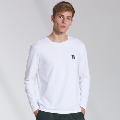 Nautica Underwear春夏男士吸湿透气圆领长袖家居上衣
