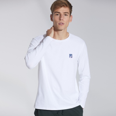 Nautica Underwear春夏男士吸湿透气圆领长袖家居上衣