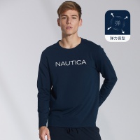 Nautica Underwear 春季男士圆领长袖家居上衣男款